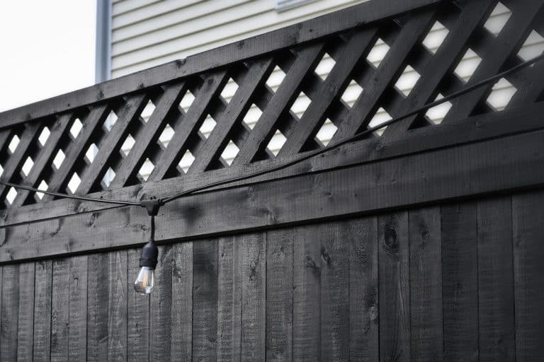 black fence ideas