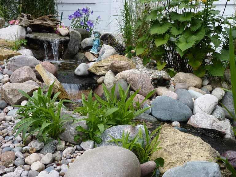 waterfall rock garden